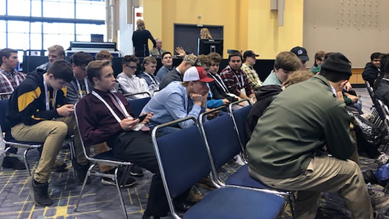 2019 FABTECH Student Summit - Kouts High School Students learning about career opportunities.jpg